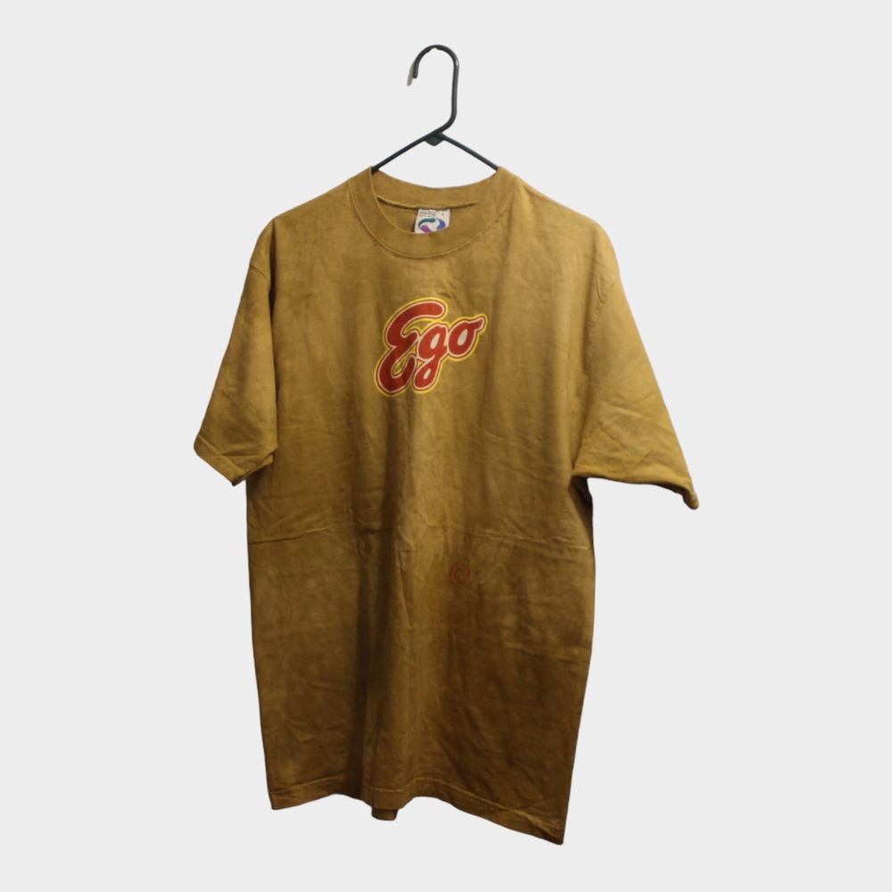vintage liquid blue 'Ego' shirt